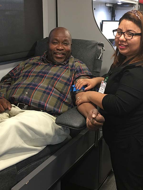 Donor with TBC Staff